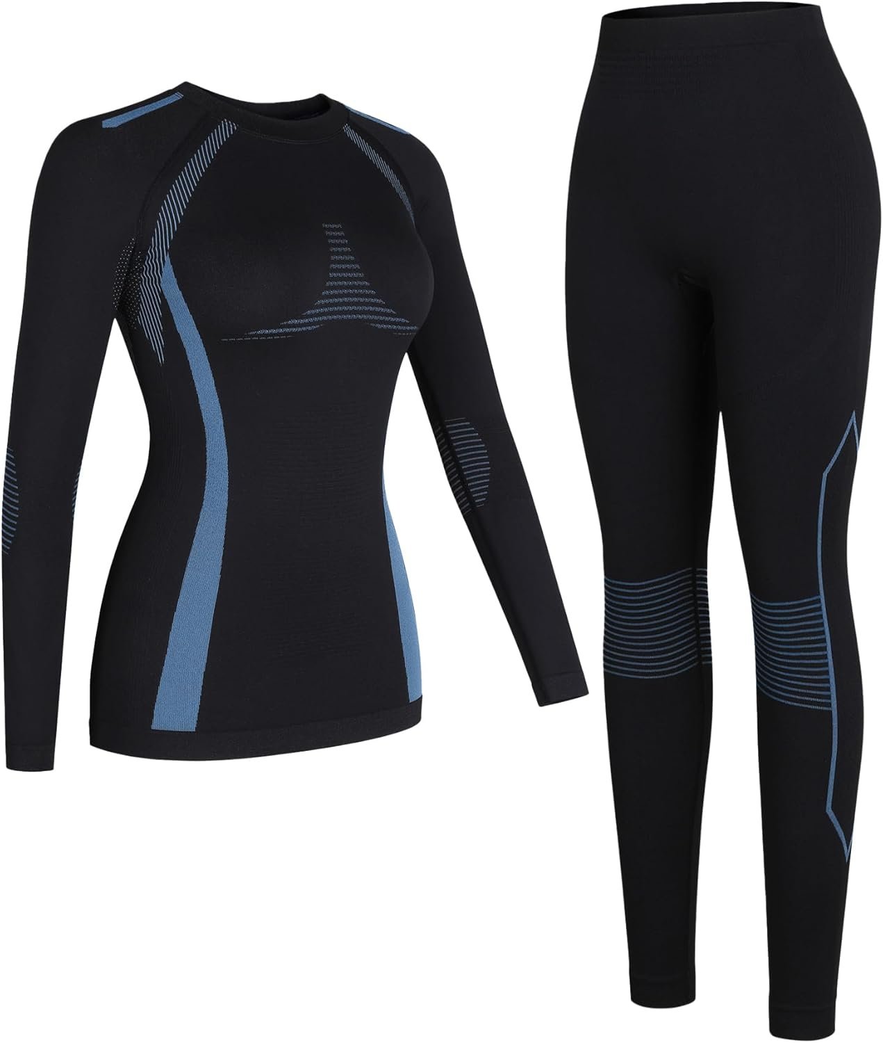 ATTRACO Thermal Underwear Set Womens Long Johns Warm Base Layer Top Bottom for Cold Weather Clothes