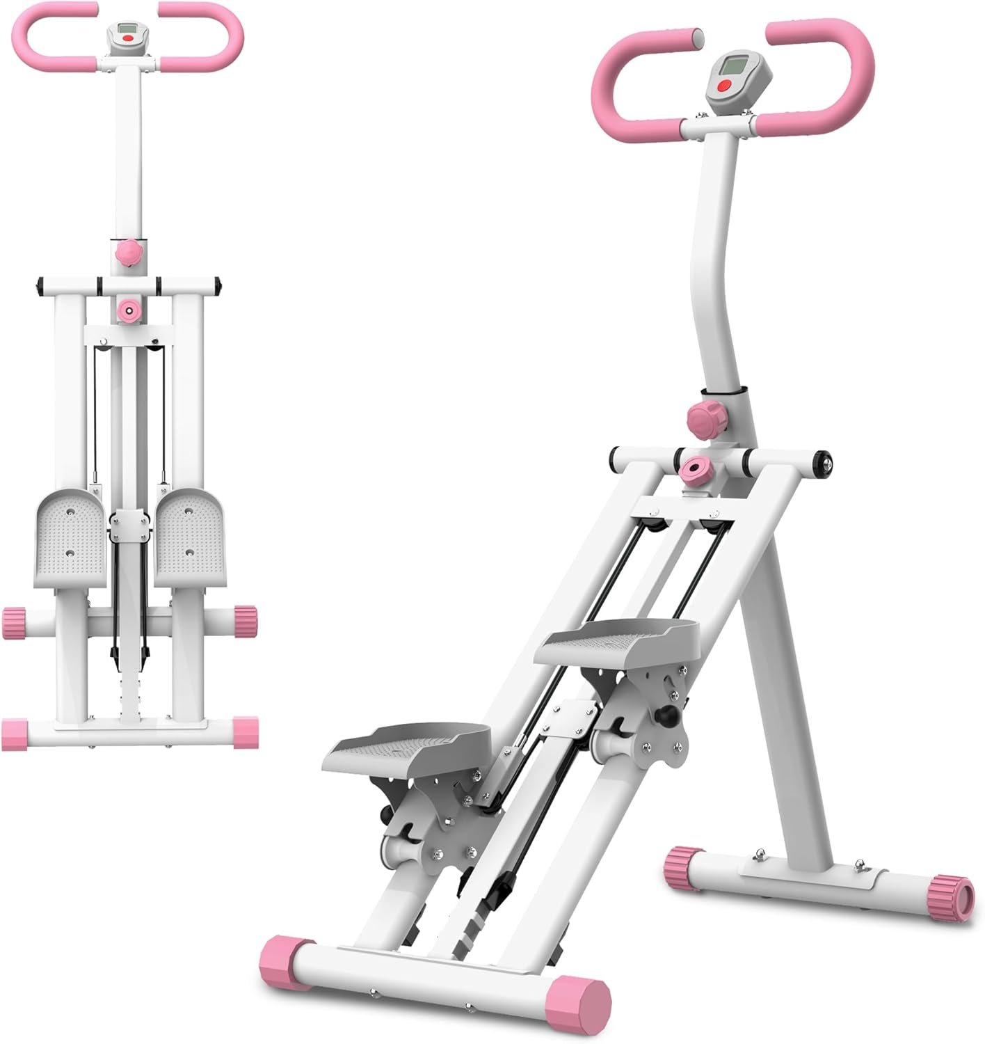 ESPIDOO Vertical Climber Machine with Resistance Bands – Home Fitness Equipment for Full Body Workout & Core Training – Foldable Design with Digital Display for Women & Small Space Home Gym Use