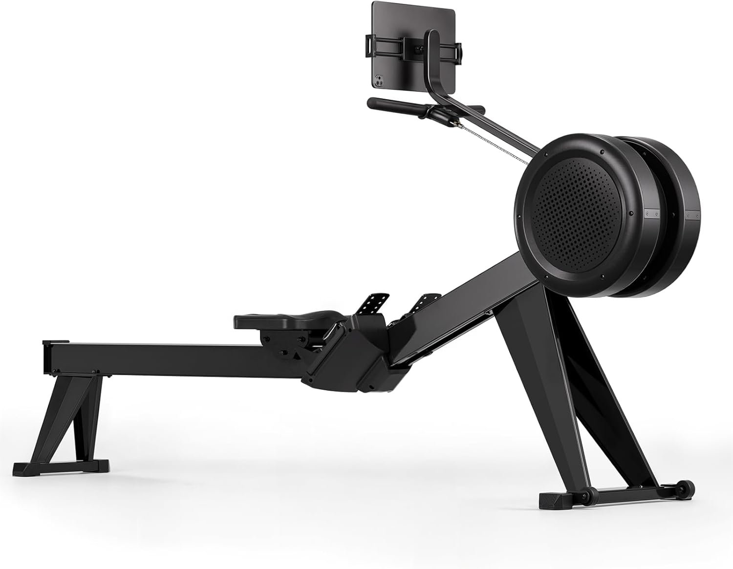 YOSUDA R2 Rowing Machine for Home, Professional Adjustable Air Resistance Rower Machines with Self-Powered Monitor, 53.7” Row Rail, Ergonomic Comfort Seat, Easy Storage
