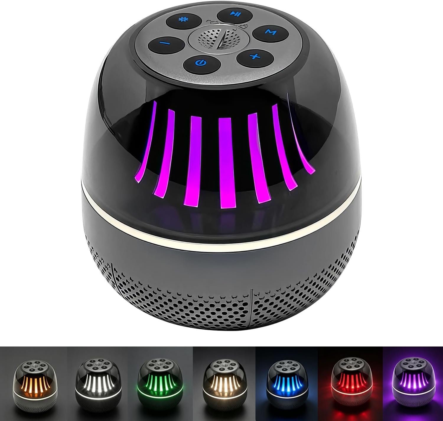 Portable Bluetooth Speaker with White Noise Machine, LED Color Lights, Aromatherapy Diffuser, Sleep Sound Machine for Sleep, Yoga, Home, Office & Bedroom, Gift for Women, Men, Kids & Friends