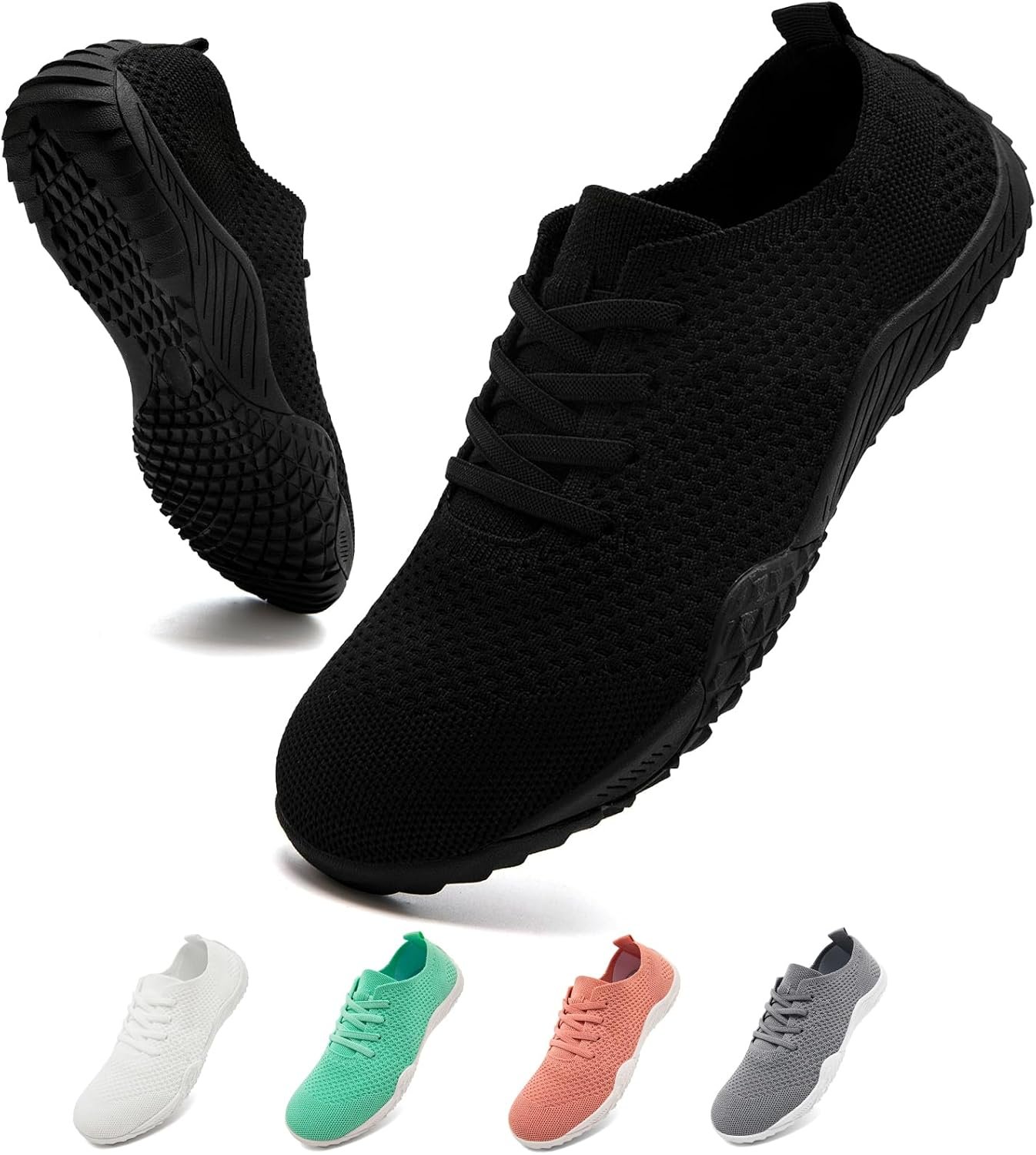 WCIDFY Barefoot Shoes Women Zero Drop Gym Walking Shoes Non Slip Minimalist Tennis Lightweight Breathable Yoga Sneakers