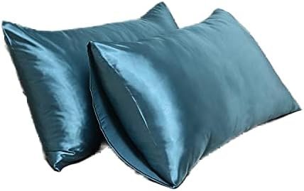 Satin Pillowcase for Hair and Skin Queen, Silky Pillowcase 20×30 Inches – Set of 2 with Envelope Closure, Similar to Silk Pillow Cases, Gifts for Women Men