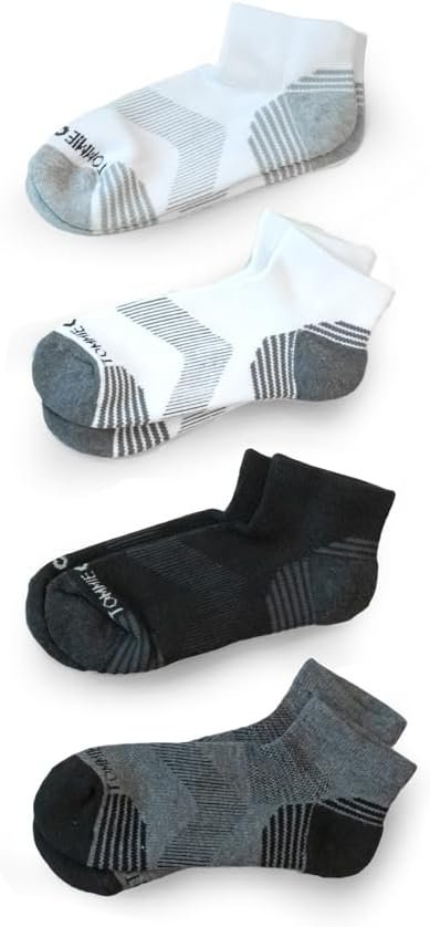 Tommie Copper Women’s Compression Socks | All-Day Comfort, Breathable & Easy-On l Assorted Patterns (4 Pack)
