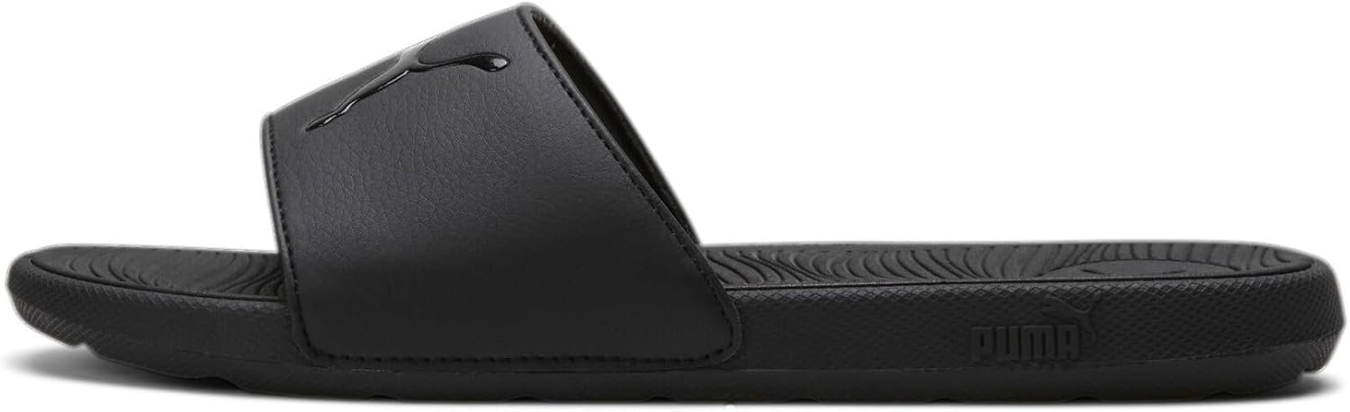 PUMA Women’s Cool Cat 2.0 Slide Sandal, SPORT-Puma Black-Puma Black, 9