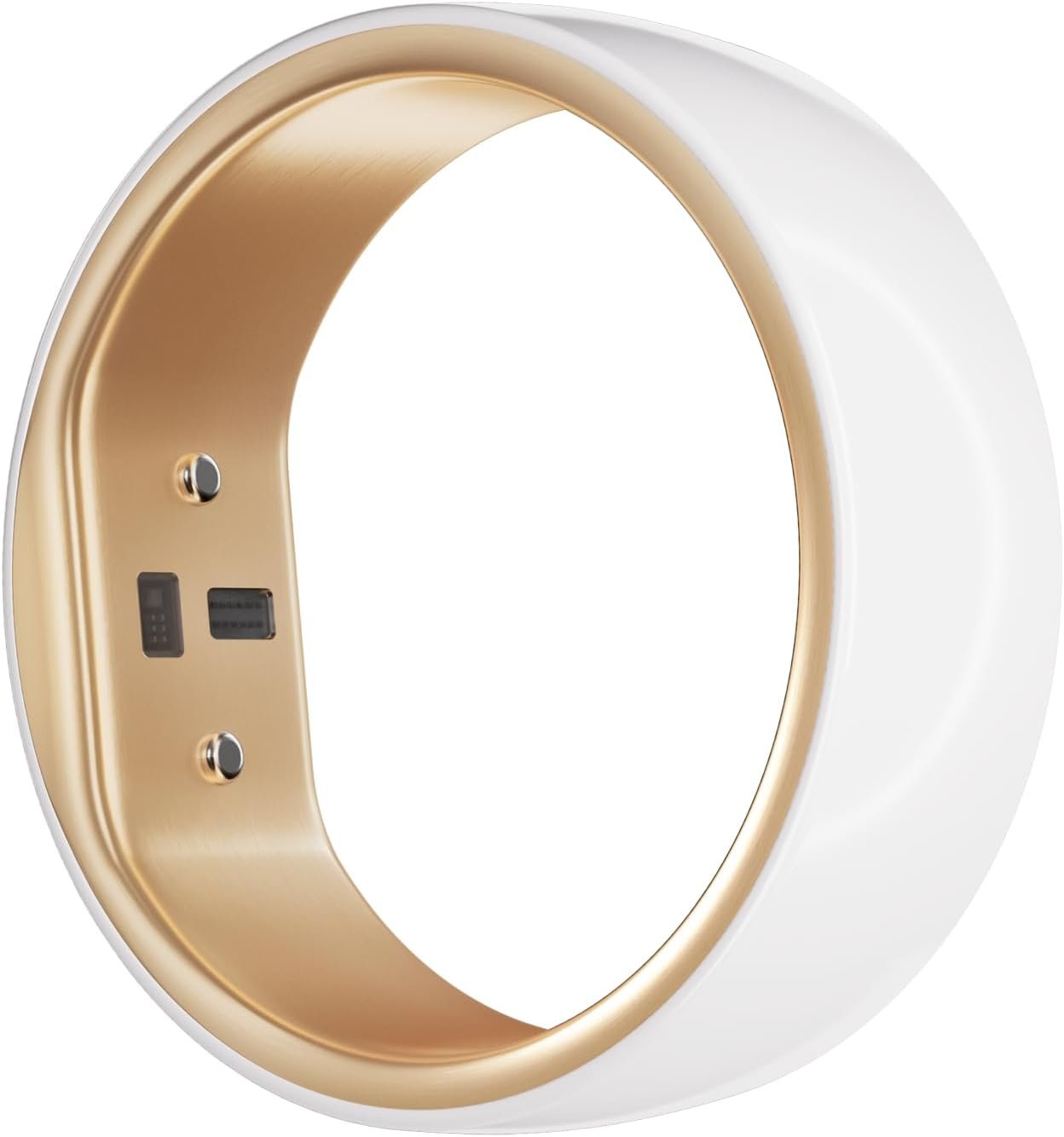 femometer Smart Ring Gen2 Ceramic | Sleep, Heart Rate & Cycle Monitoring with Free Subscription | Women’s Health & Fertility Tracker with BBT Technology | Size Before You Buy – Size 7