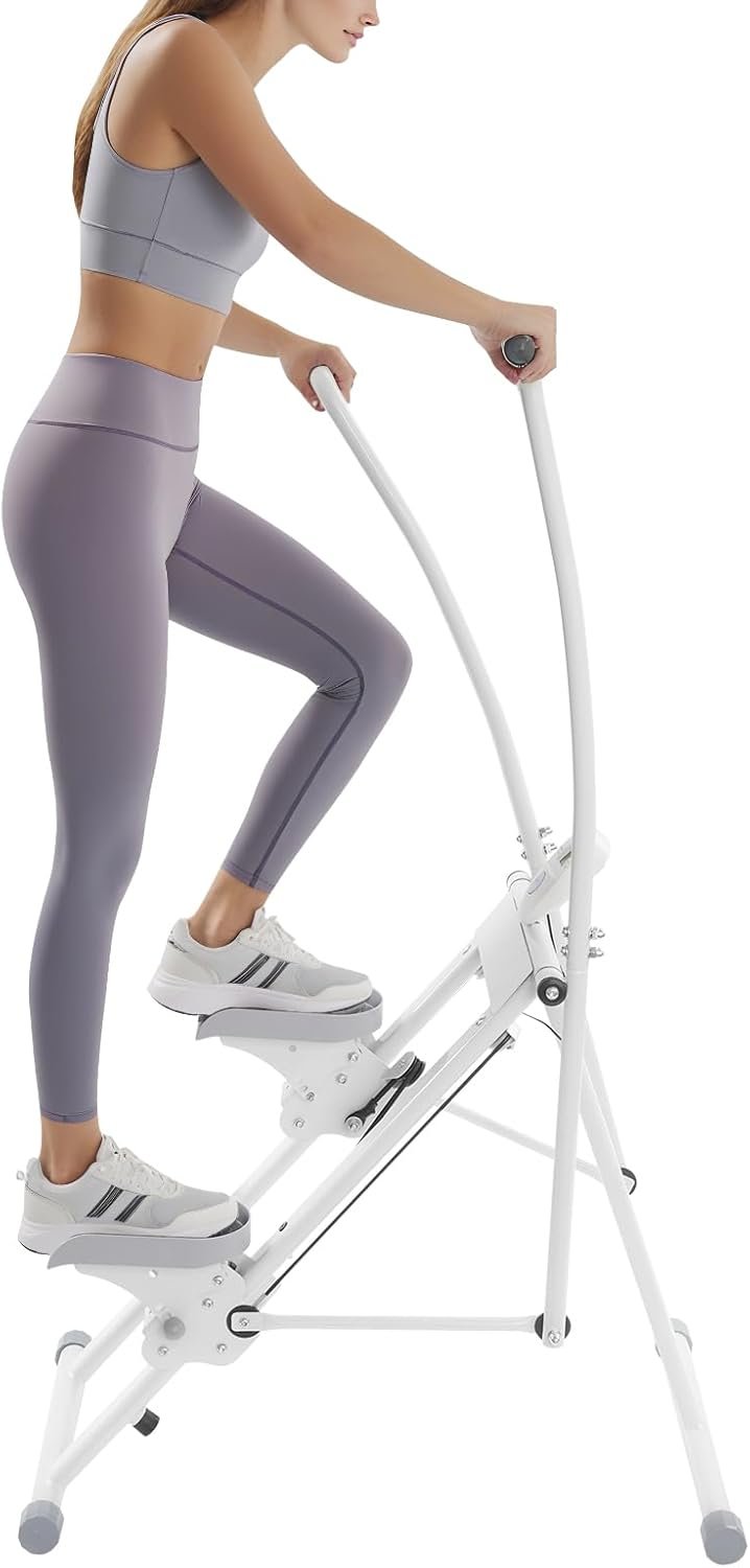 Stair Stepper for Home Gym Exercise | Stair Stepper w/Handlebar | Extended Step Range Climber Machine | Vertical Climber Machine for Full-Body Workout | for Women & Men | Adjustable Pedals