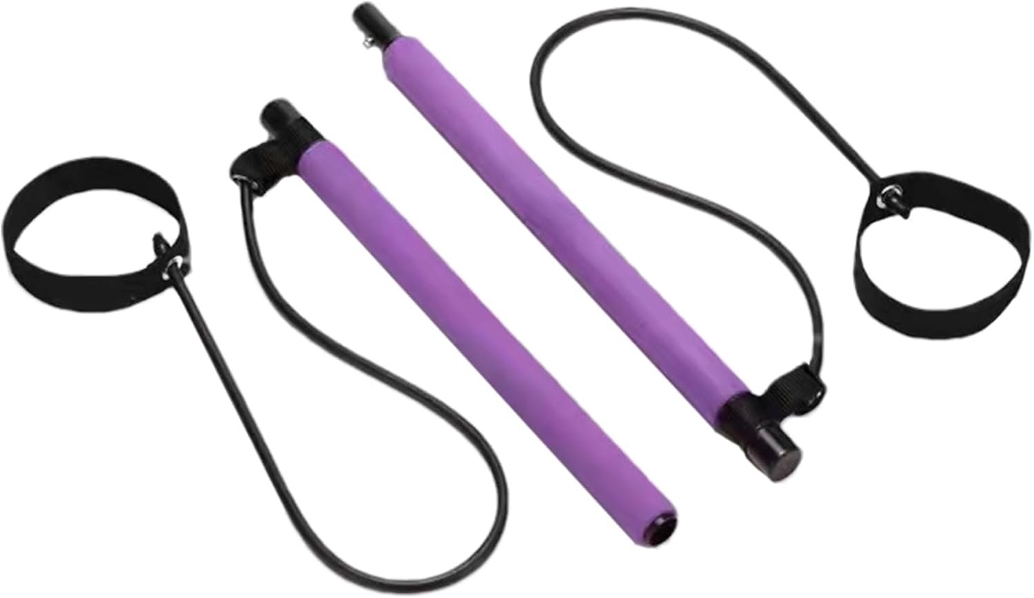 Multifunctional Pilates Bar – Adjustable Fitness Bar Set | Lightweight Pilates Stretch Elastic Fusion Bar, Easy Installation Portable Workout Bar Fitness Supplies for Women, Men, Boys, Girls