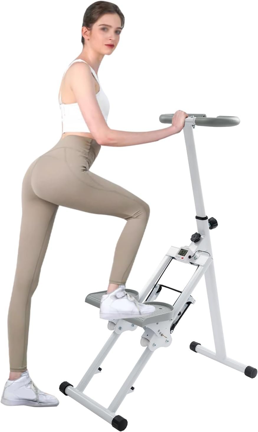 Stair Stepper for Home Gym, Stair Climber Digital Tracker Full-Body Exercise Machine, Folding Vertical Climber Machine for Women Men
