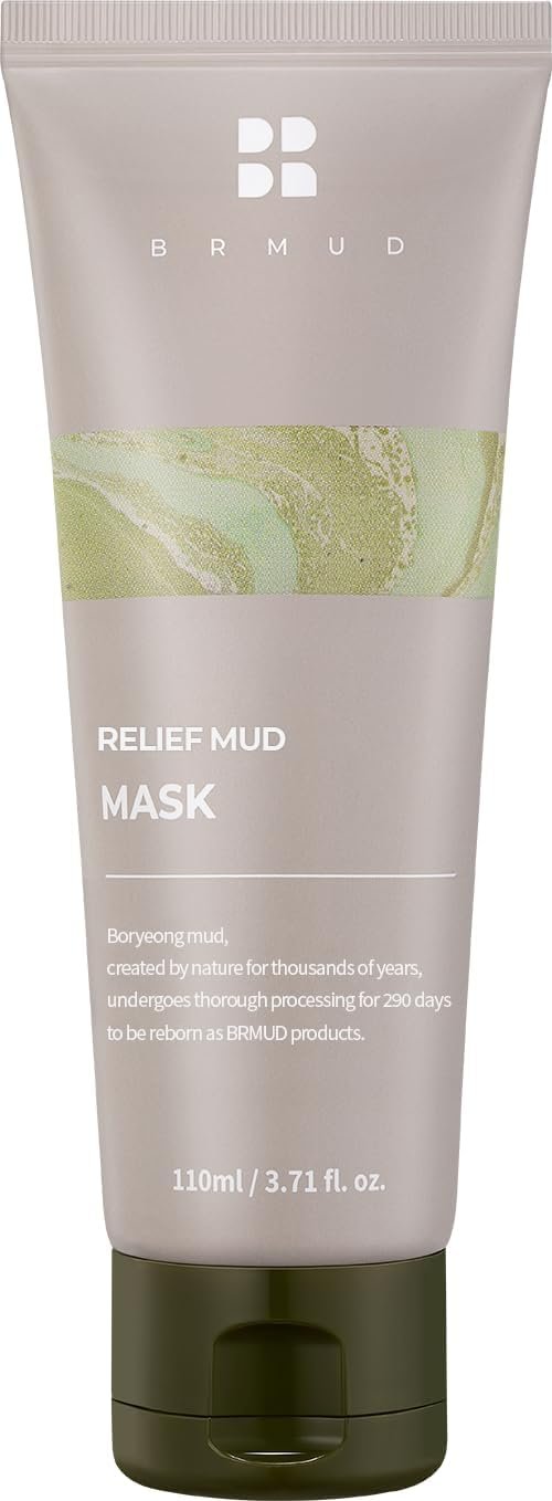 BRMUD Relief Mud Mask | Celeb’s Choice Mud Mask – Body Mud Hydrating & Moisturizing Deep Pore Cleanser Face & Body Mask w/ 91.8% Nature-Derived Ingredients – K Beauty Body Mud (3.72 fl oz)