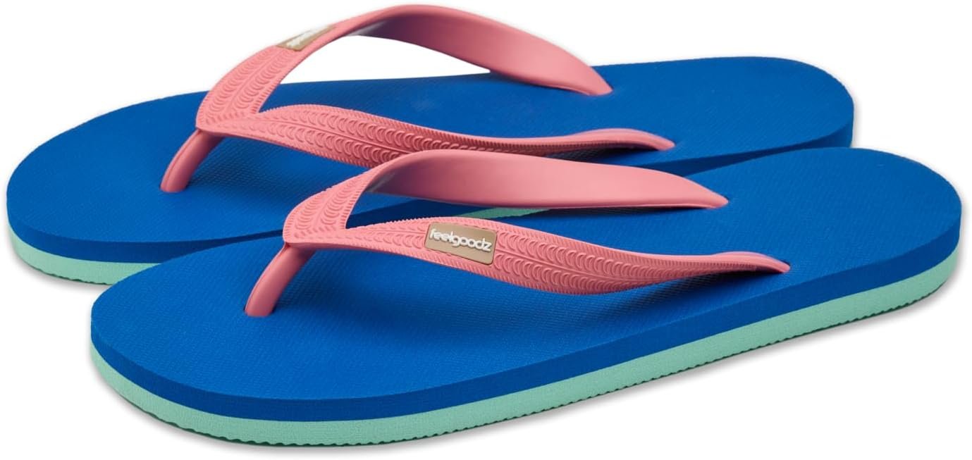 Feelgoodz Women’s Classicz Ultra Double-Padded Natural Rubber Vegan Flip Flops