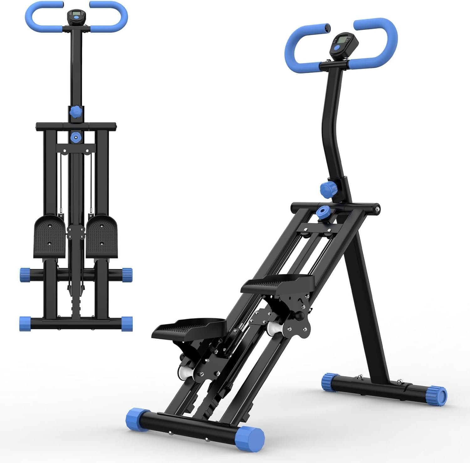 Stair Stepper for Home Vertical Climber, Resistance Home-Upgrade Climber Fitness Equipment with Stable Fram Adjustable Handlebar for Women Men Full-Body Exercise
