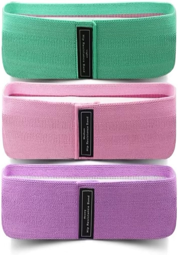 Resistance Bands for Working Out, 3 Levels Fabric Exercise Bands for Legs and Butt, Workout Bands for Women & Men, Booty Band for Yoga Starter Set, Pilates, Rehab, Fitness and Home Workout