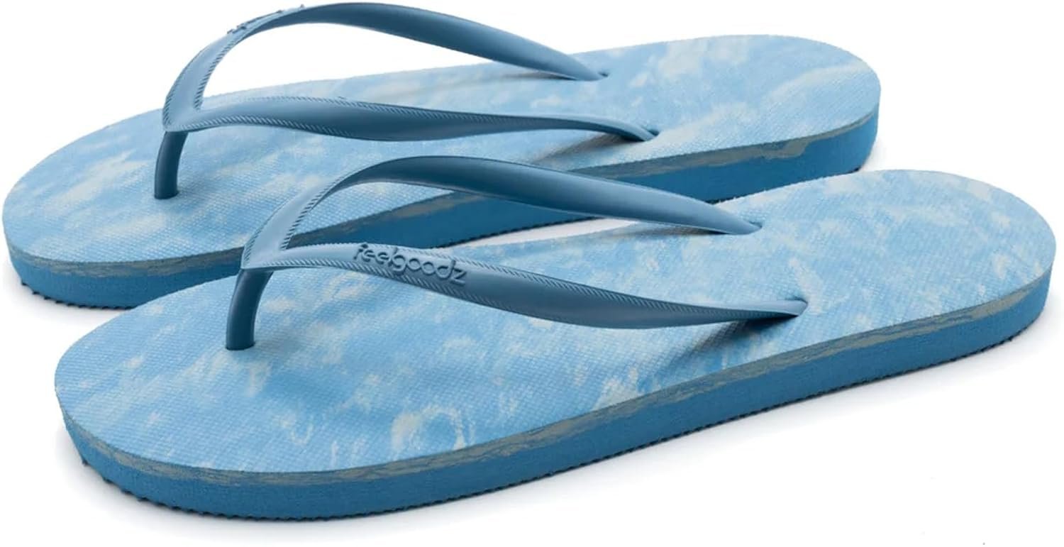 Feelgoodz Women’s Slimz Core Natural Rubber Remix Flip Flops