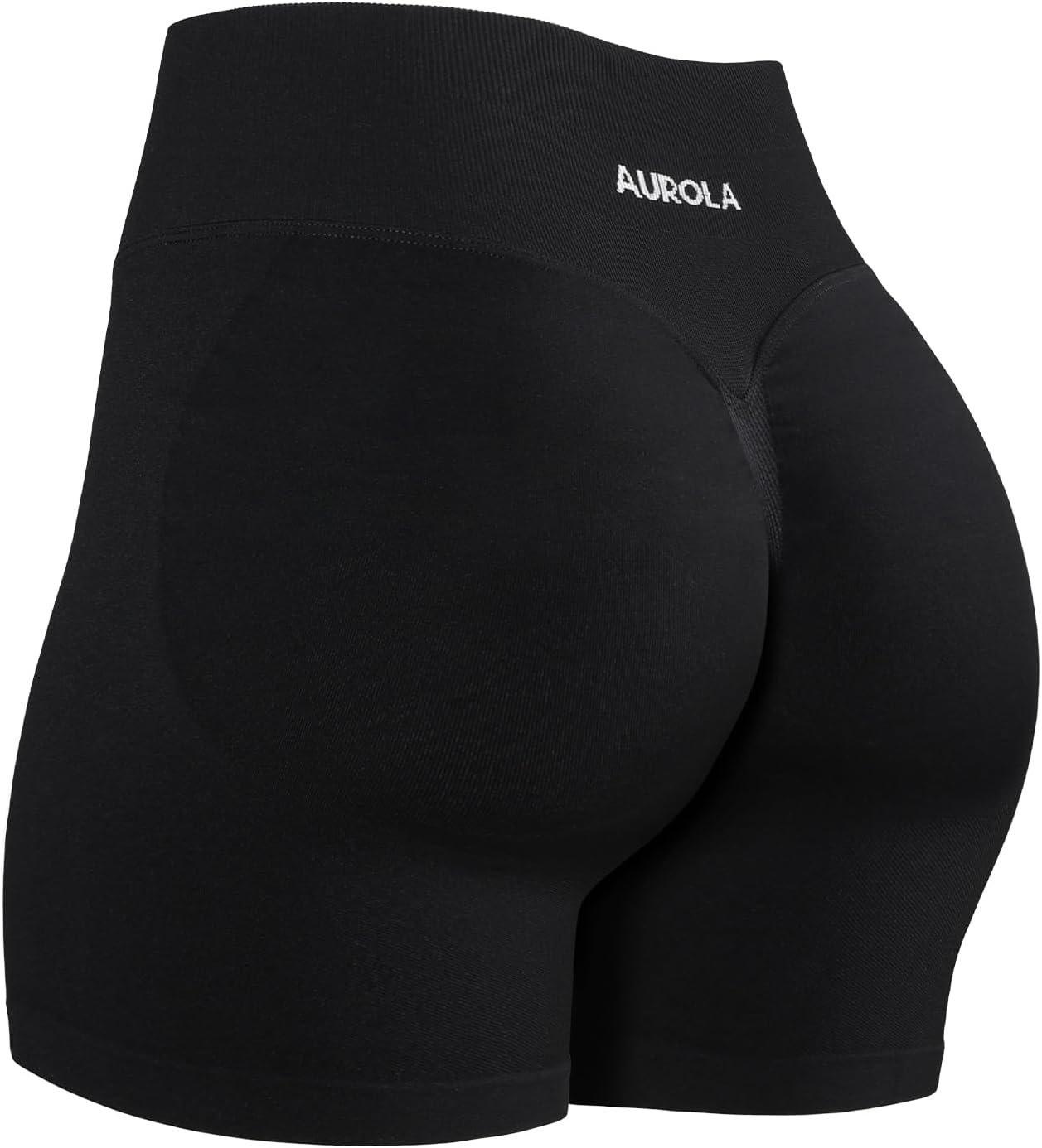 AUROLA Influence Workout Shorts for Women,2.5 3.5 4.5 5.5 6.5 No Roll Up Squat Proof Scrunch Seamless Compression Gym Short