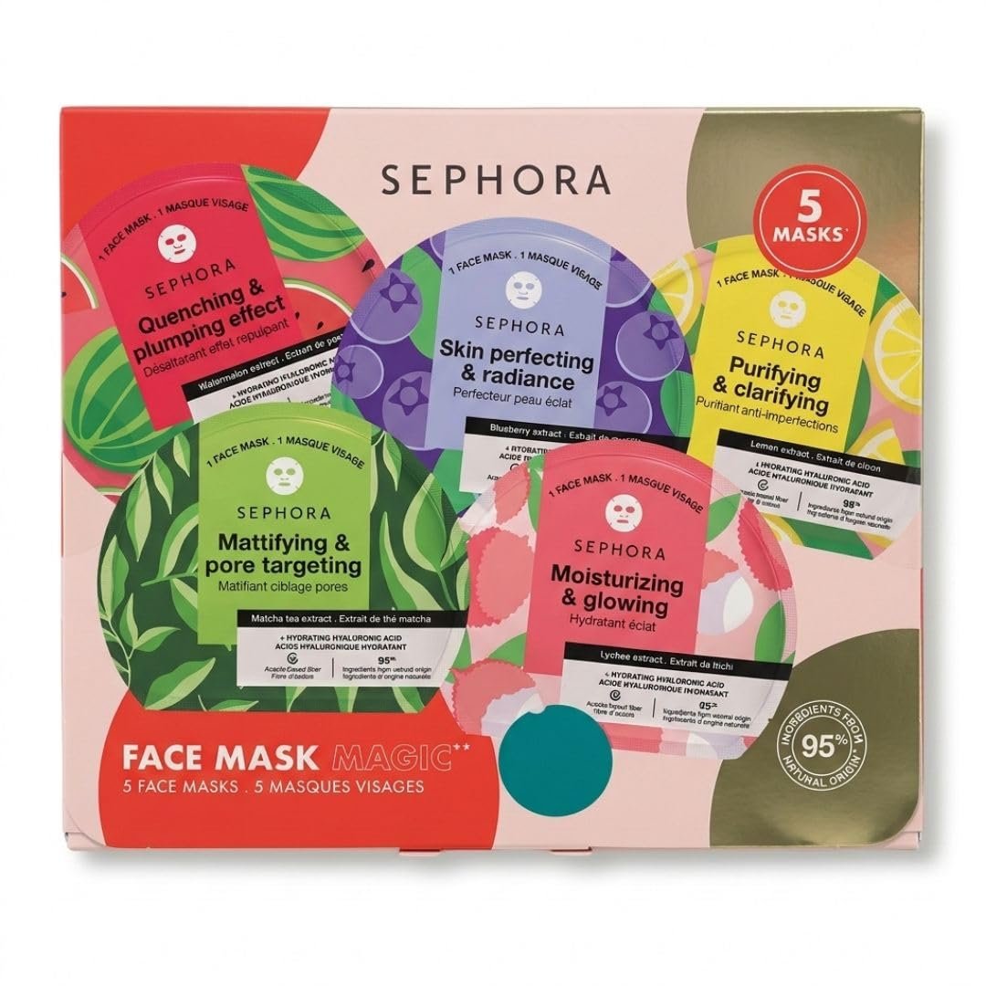 SEPHORA Collection Face Mask Magic Set – 5 Hydrating Masks