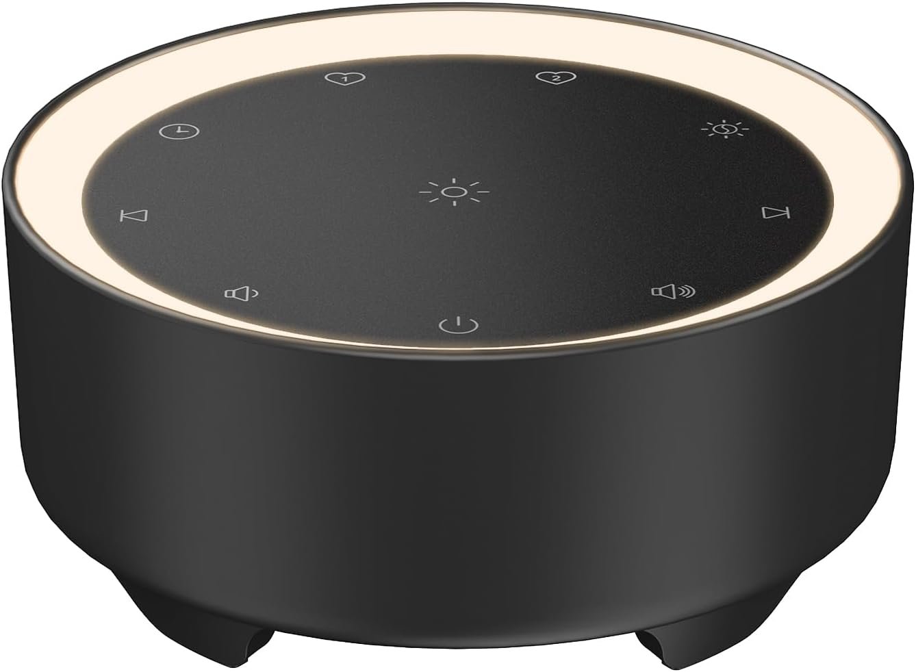 Kipcush White Noise Machine for Sleeping, 20 Soothing Sounds Including White Pink Brown Noise, Fan and Nature, Custom Shortcut Buttons, Dimmable Night Light, 8 Hour Timer, USB Powered