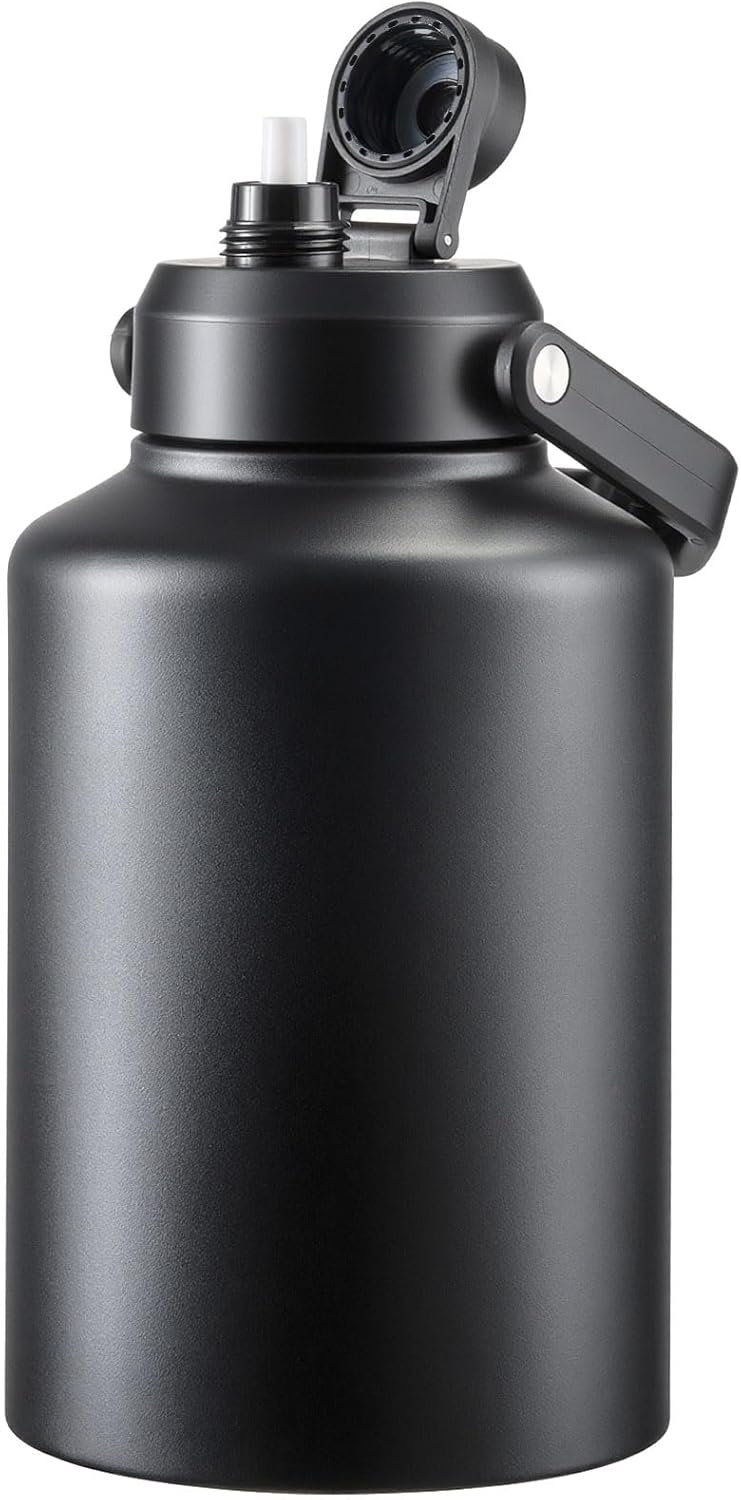 PARACITY 128Oz Gallon Water Bottle, Water Jug With Handle, Large Water Bottle Keeps Hot and Cold, Insulated Water Jug for Sports, Office, Trip or Camping