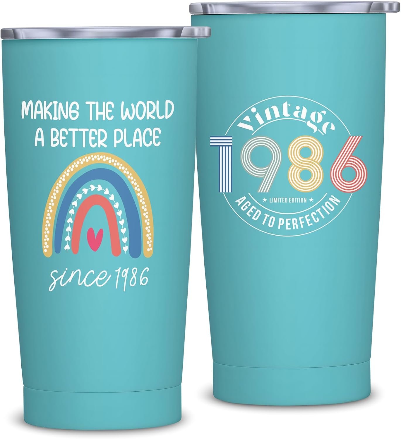 40th Birthday Gifts Women, Gifts for 40 Year Old Woman, 40th Birthday Decorations, 1986 Tumbler for Woman, Forty Gift for Her, 40 Yr Old Bday 20oz Tumbler