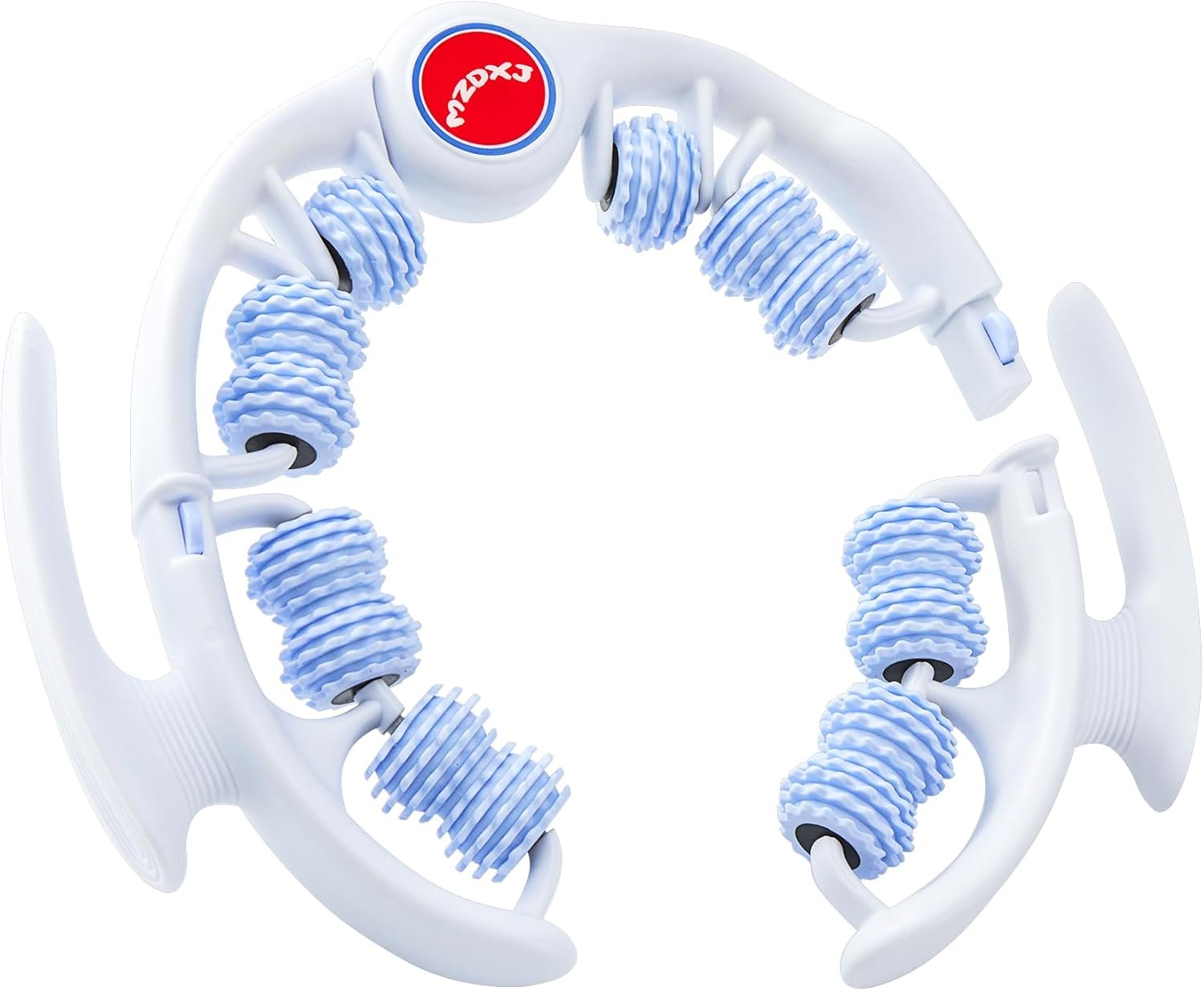 Cellulite Massage Tool – Lymphatic Drainage Massager – Muscle Roller, Deep Fascia Massage, Dimpled Skin Removal, Legs/Thighs/Buttocks, Anti-Cellulite Roller, Smooth Skin (14 Wheel – Blue)