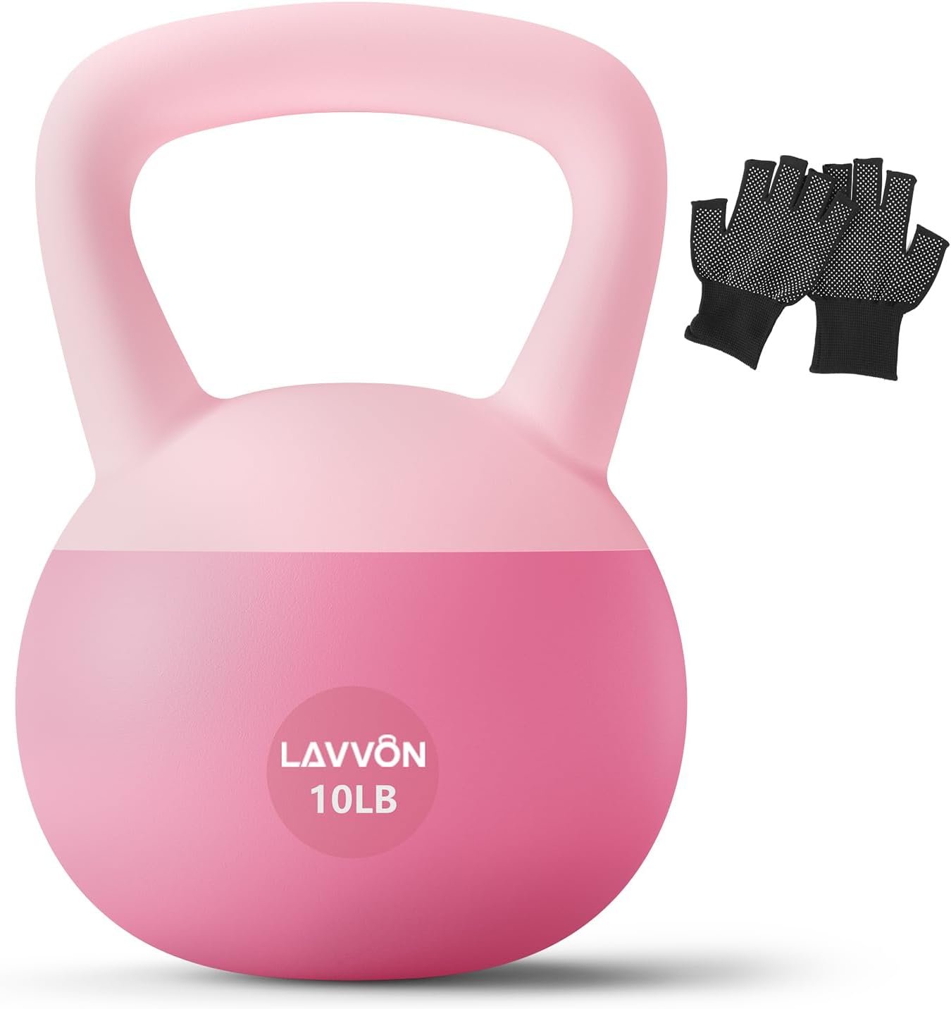 Soft Kettlebell – Cushioned Impact-Resistant Base and Anti-Slip, Kettle bell Anti-Slip Grip Weight for Home Workouts, Safe Strength Training Kettlebells Sets for Women & Men, With Non-slip Gloves