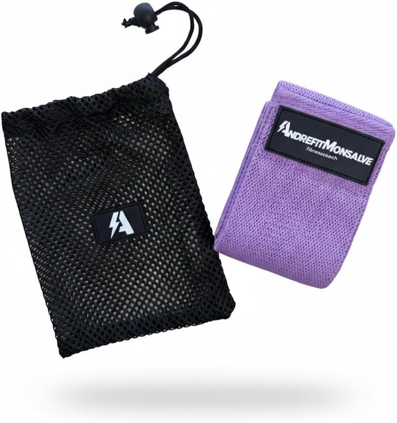 Booty Band by AndreFitMonsalve – Fabric Resistance Band, Medium Resistance, Non-Slip for Glutes, Legs, hips, Home and Gym Workout.