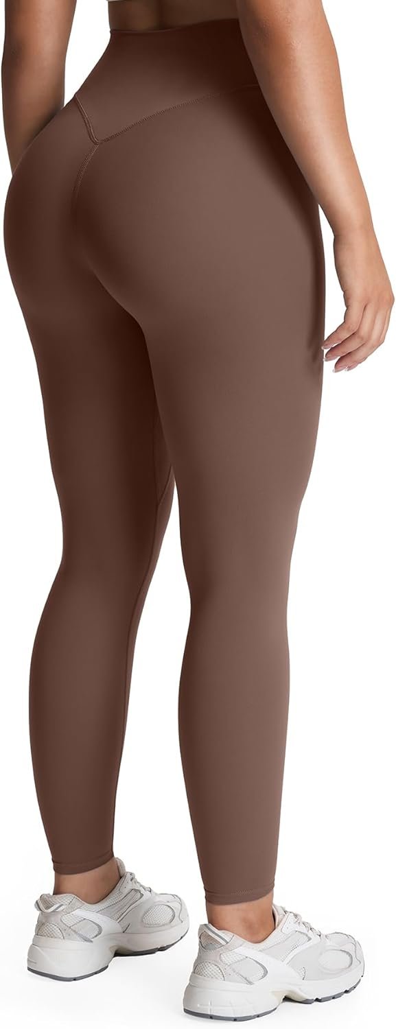 Aoxjox High Waisted Workout Leggings for Women Tummy Control Buttery Soft Yoga Metamorph Deep V Pants 26″