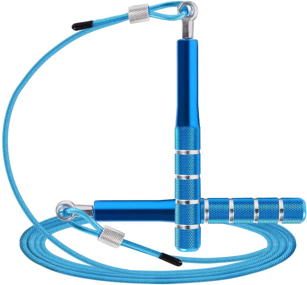 Jump Rope, Wastou Speed Jumping Rope for Training Fitness Exercise, Adjustable Adults Workout Skipping Rope for Men, Women, Kids, Girls