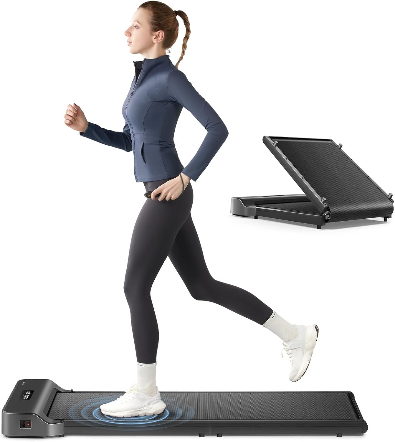 WALKINGPAD Foldable Walking Pad for Home Office, Under Desk Treadmill with Adaptive Speed Control, Compact Design for Small Spaces, No Assembly Needed