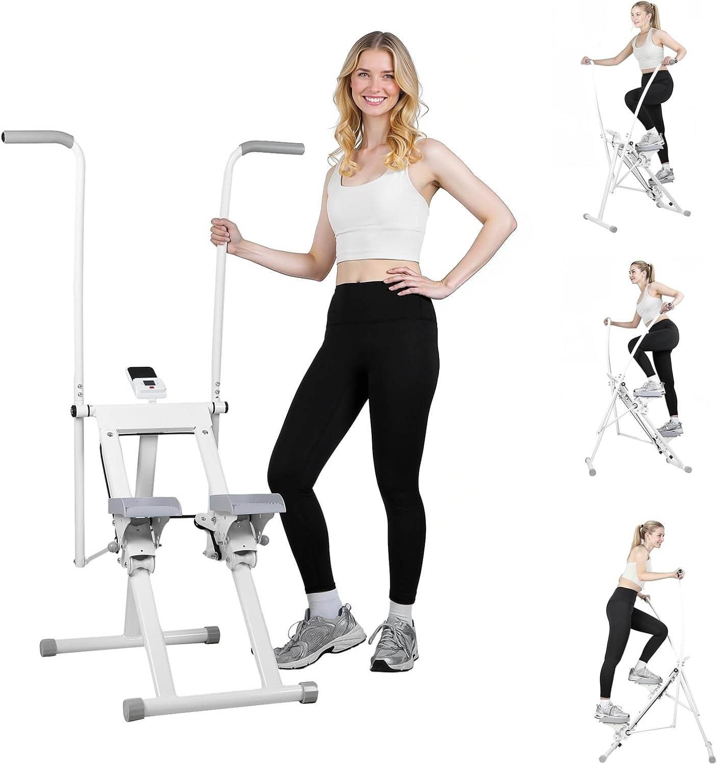 Stair Stepper for Home Gym Exercise, Vertical Climber Workout Machine, Stairmaster for Full Body Workout with Adjustable Handlebar & Pedals and 4-Speed,2026 Upgraded Perfect for Women Men