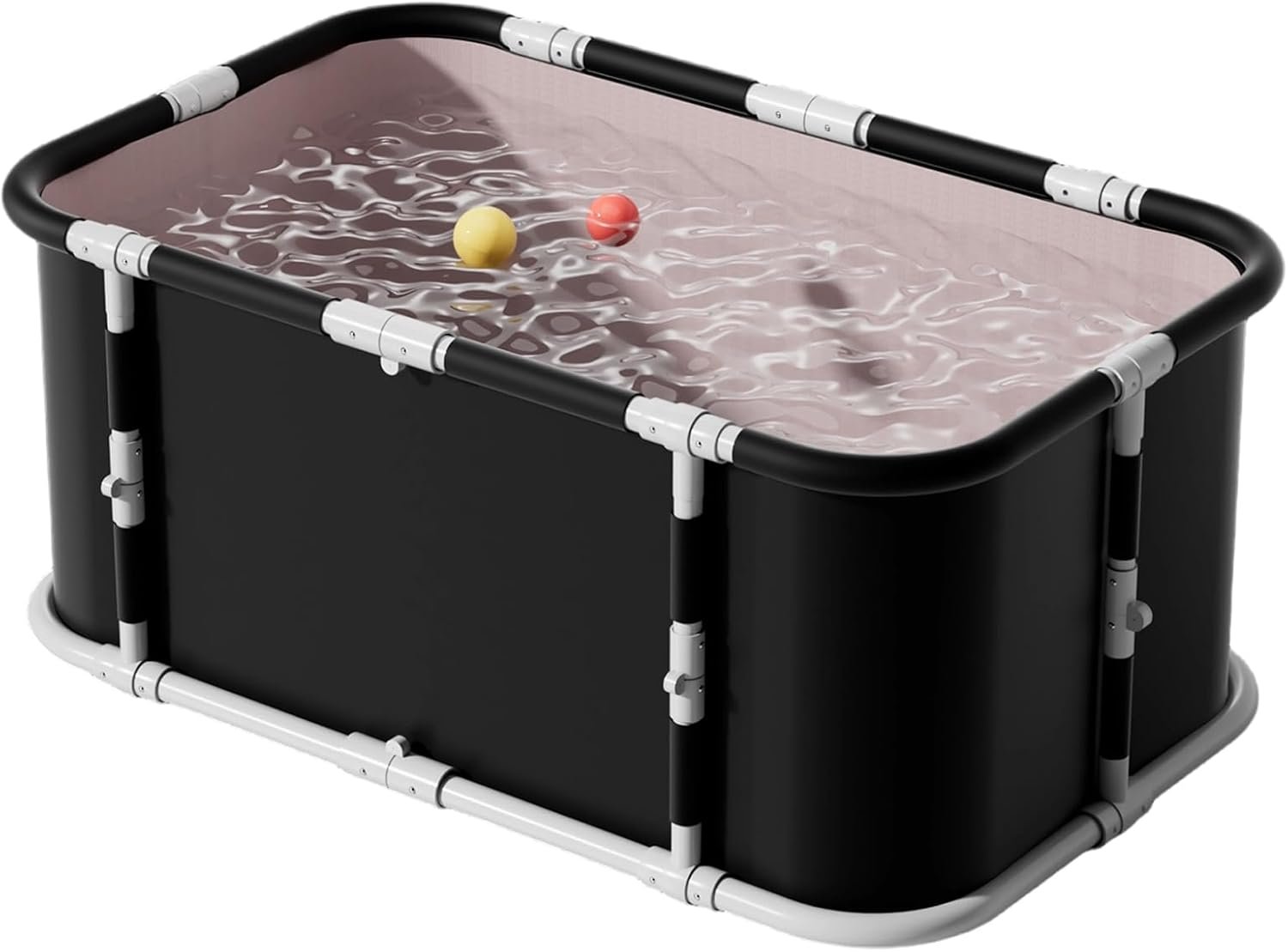 Portable Foldable Ice Bath Tub, Large Portable Soaking Bath Tub for Home Outdoors Gyms (3-piece Set)