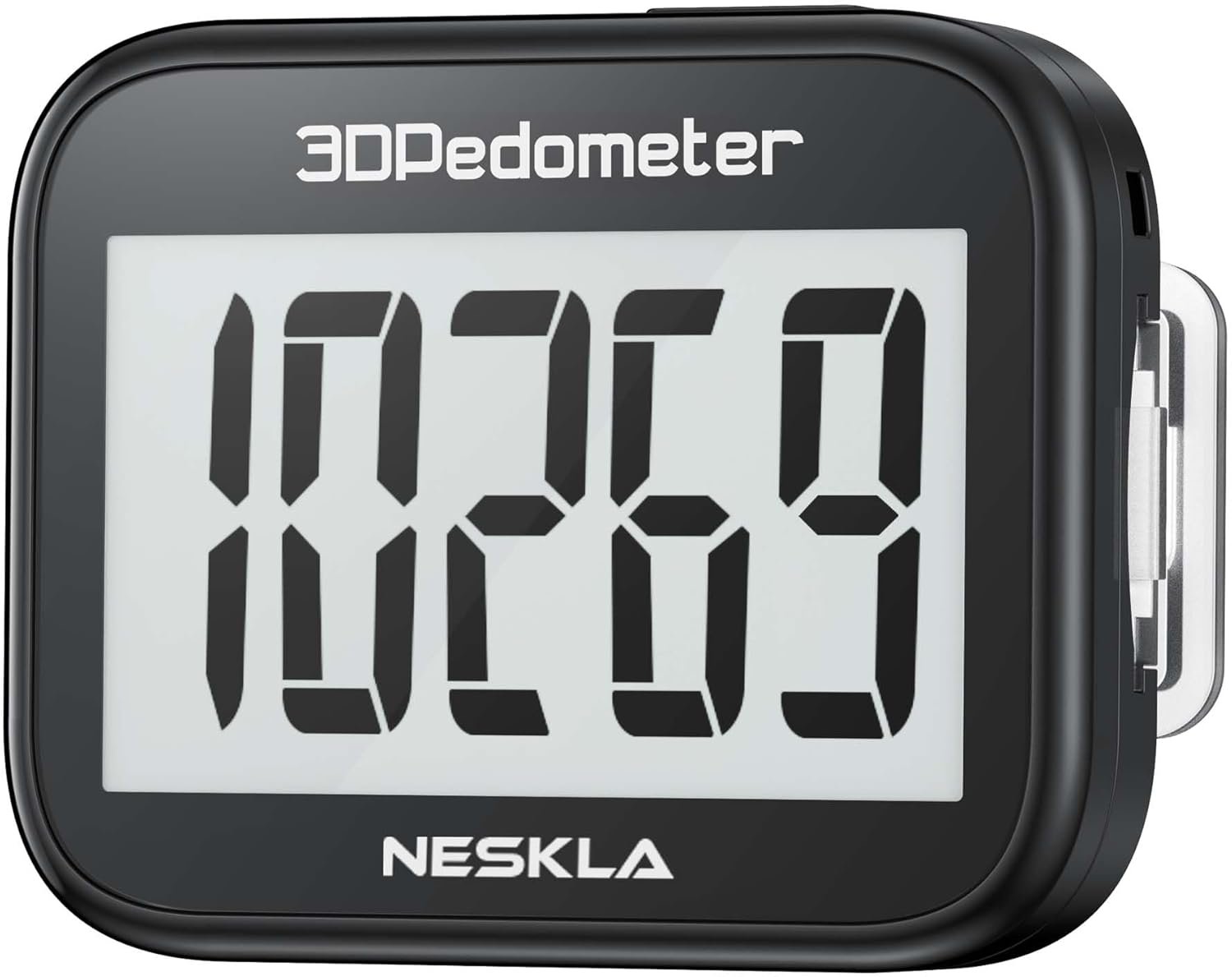 3D Pedometer for Walking, Simple Step Counter with Large Digital Display, Step Tracker with Removable Clip Lanyard, Accurately Track Steps for Men Women Kids Adults Seniors