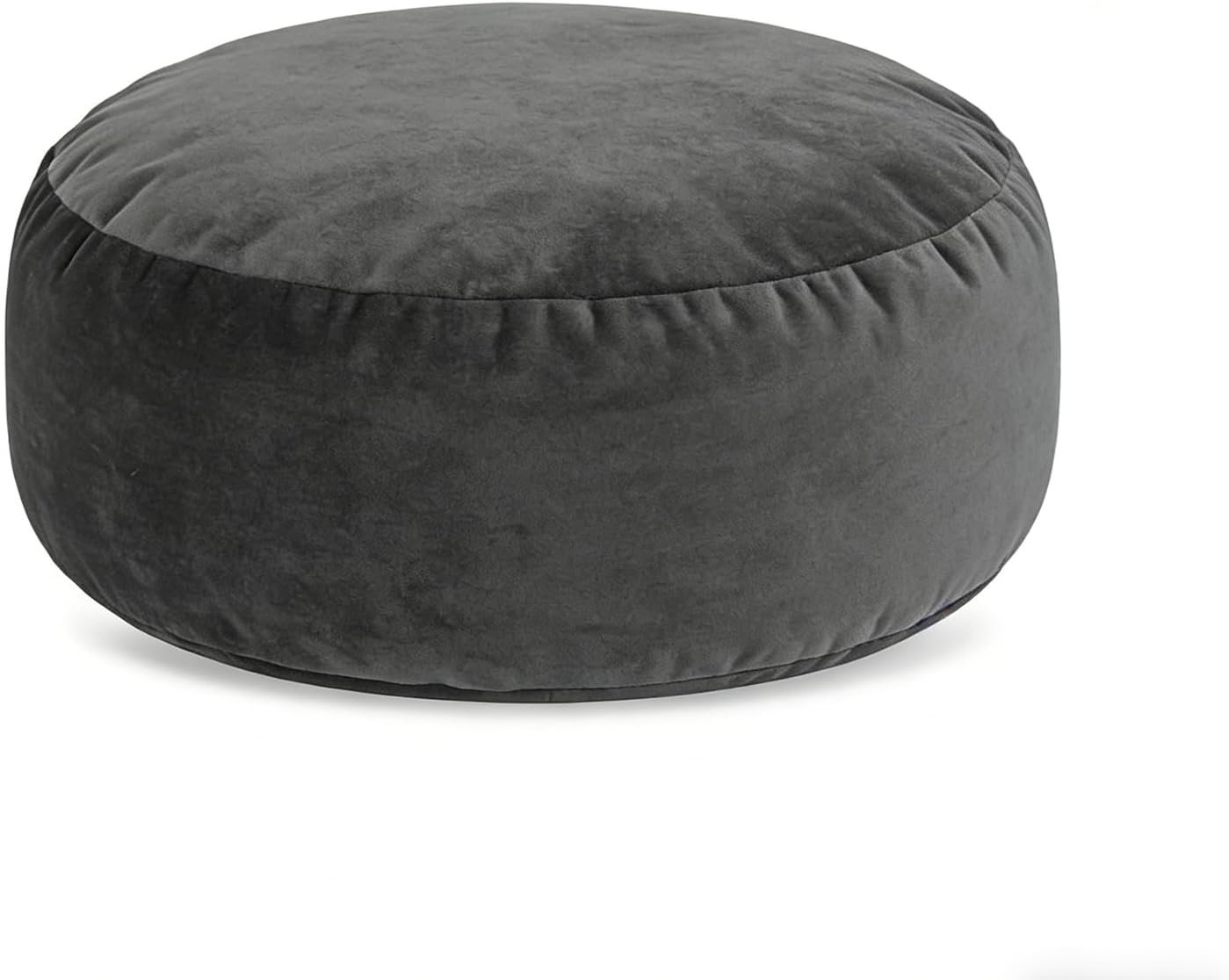 Round Meditation Cushion, Zafu Yoga Floor Pillow Mat with Removable Washable Cover, Ergonomic Support for Sitting, Meditation, Yoga, Home, Grey