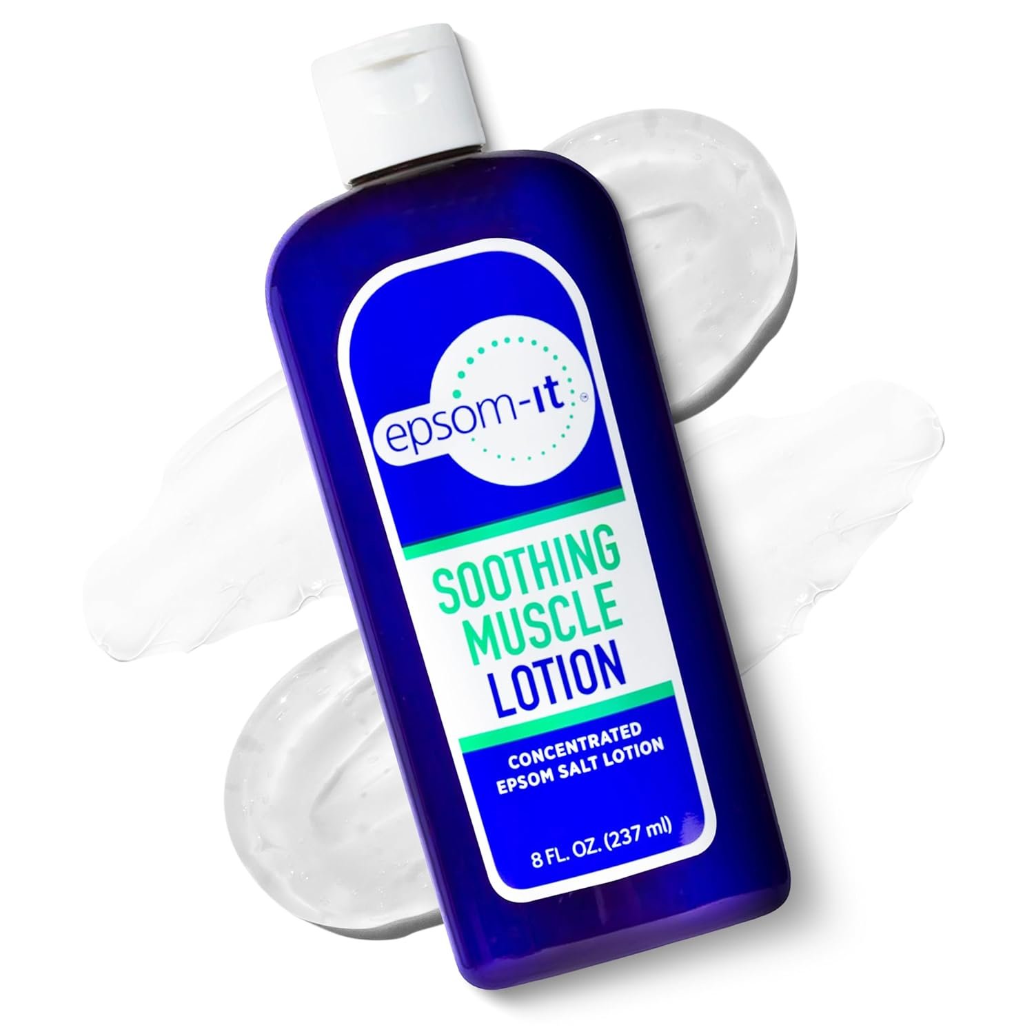Epsom-It Soothing Muscle Magnesium Lotion – Epsom Salt Topical Cream with Arnica and Magnesium Sulfate – Designed for Muscle Stiffness, Leg Cramps, Feet, Knees and Achy Feet – 8.0 oz