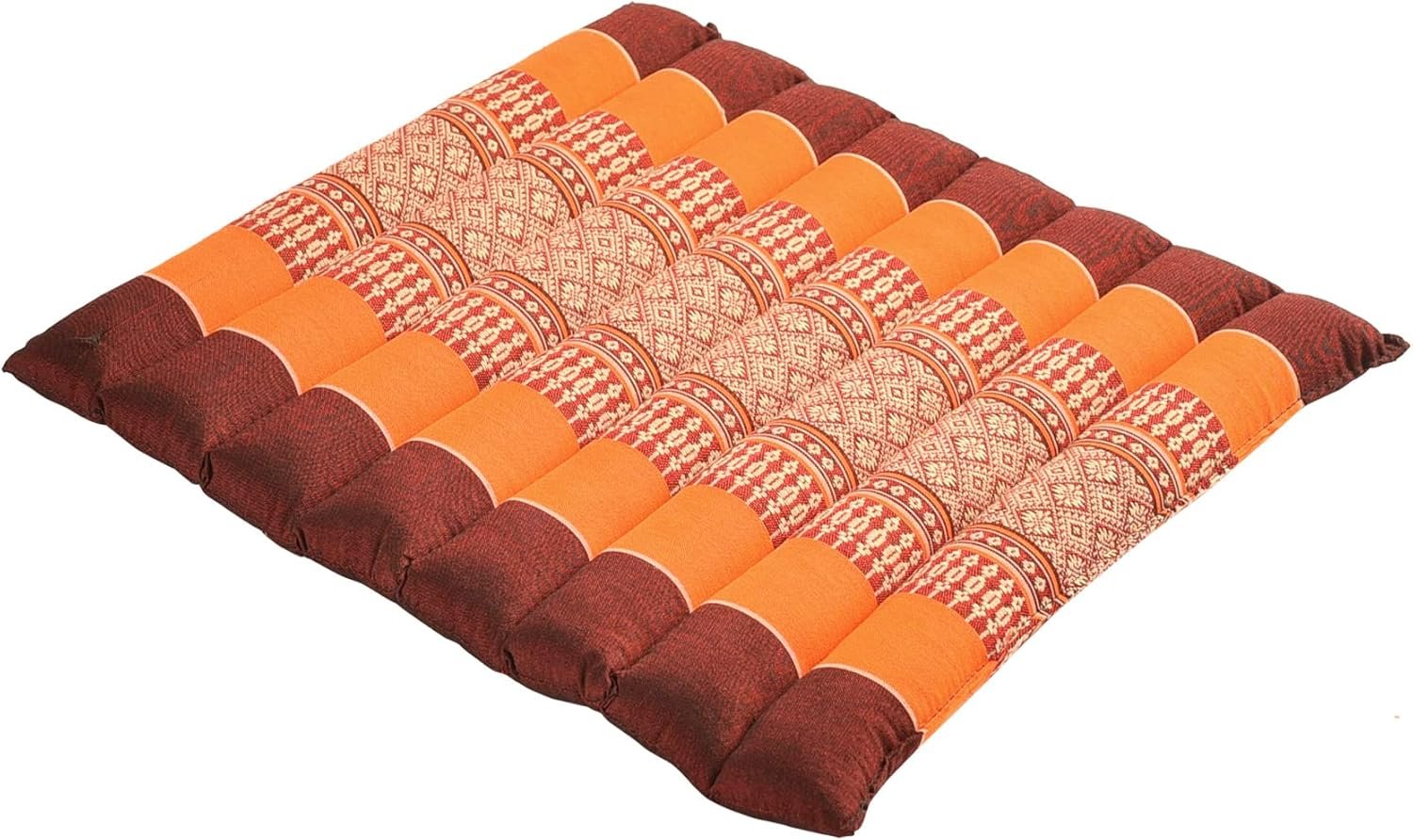 Zafuko Rollable Cushion – Organic Kapok Filling, use Rolled or Flat for Yoga and Meditation, Lightweight, Great car or seat Cushion