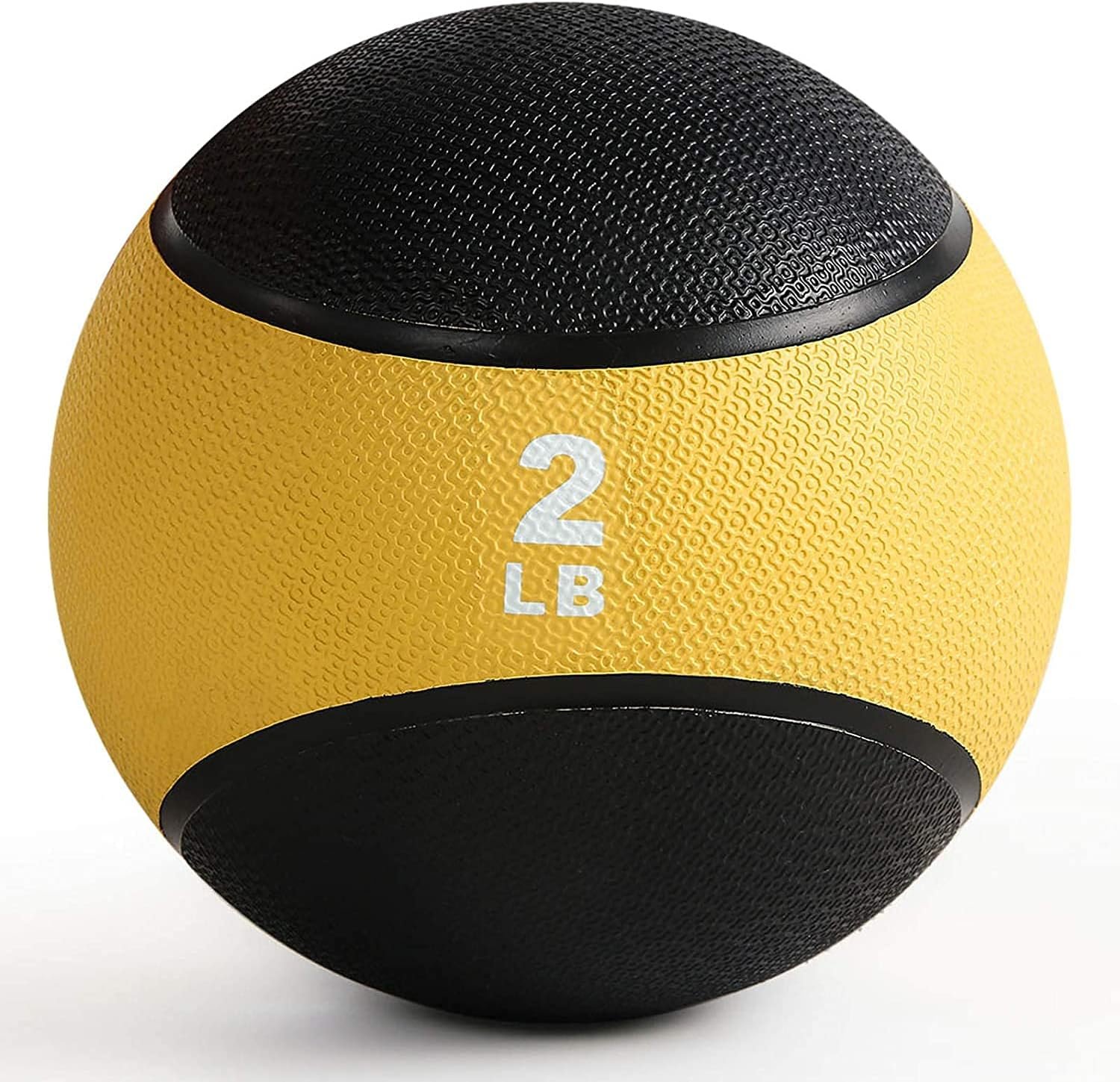 RitFit Weighted Medicine Ball – Non-Slip Rubber Shell & Dual Texture Grip – Workout Exercise Ball for Core Strength, Balance Training, Coordination Fitness – Multiple Weights & Colors