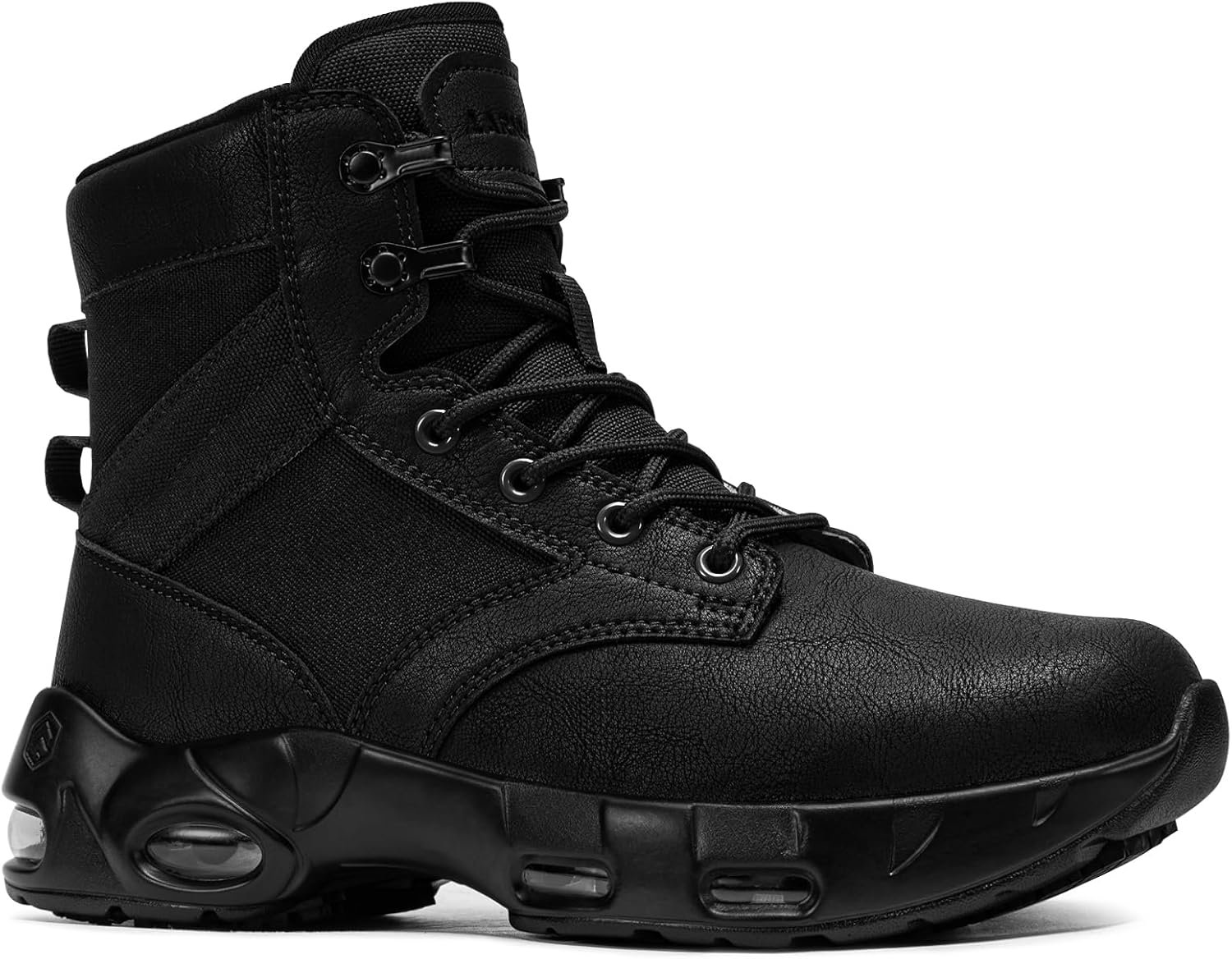 LARNMERN Non Slip Women’s Shoes Work Slip Resistant Boots Sole-Cushion Side Zipper Comfort Botas Hiking Mujer Zapatos de Trabajo Black