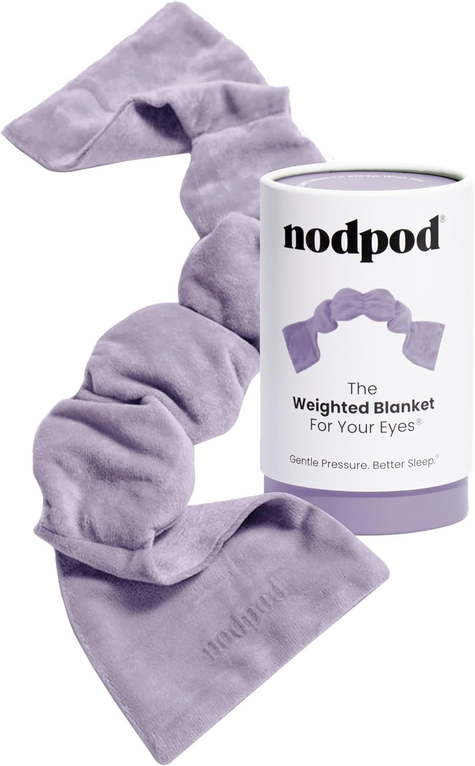 Nodpod Gentle Pressure Sleep Mask | Patented Light Blocking Design for Sleeping, Traveling & Relaxation – Wisteria