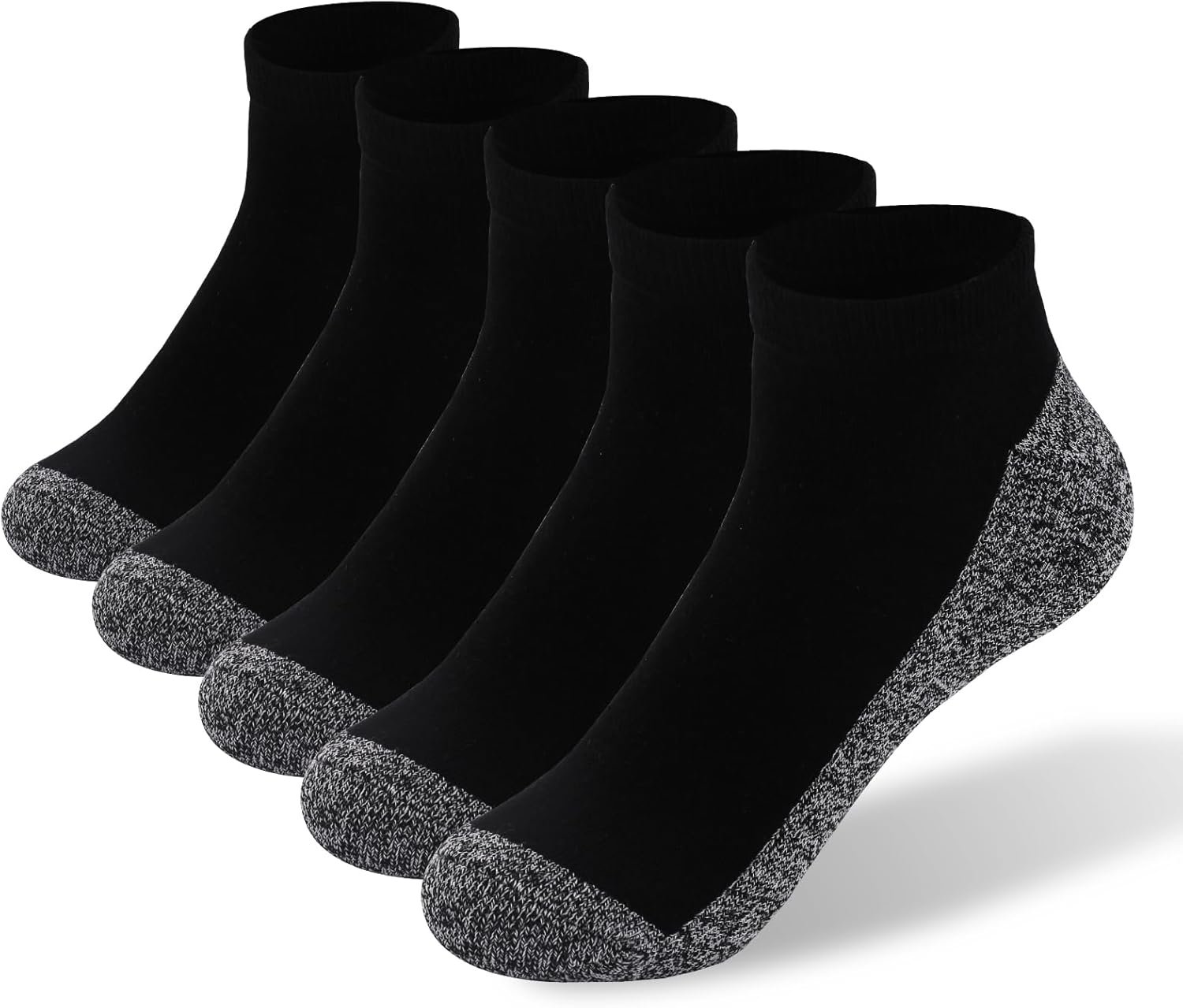 Kodal Copper Ankle Socks for Women Men Cushion Low Cut Socks with Moisture-Wicking Odor Control Breathable for Sweaty Feet
