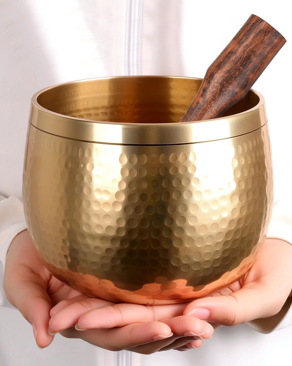 Relaehih Tibetan Singing Bowls Set-Hand-hammered in Nepal Sound Bowl for Meditation, Yoga, Chakra, Meditation Accessories, Unique Gifts for Women, Men (Blue, 5 inch)