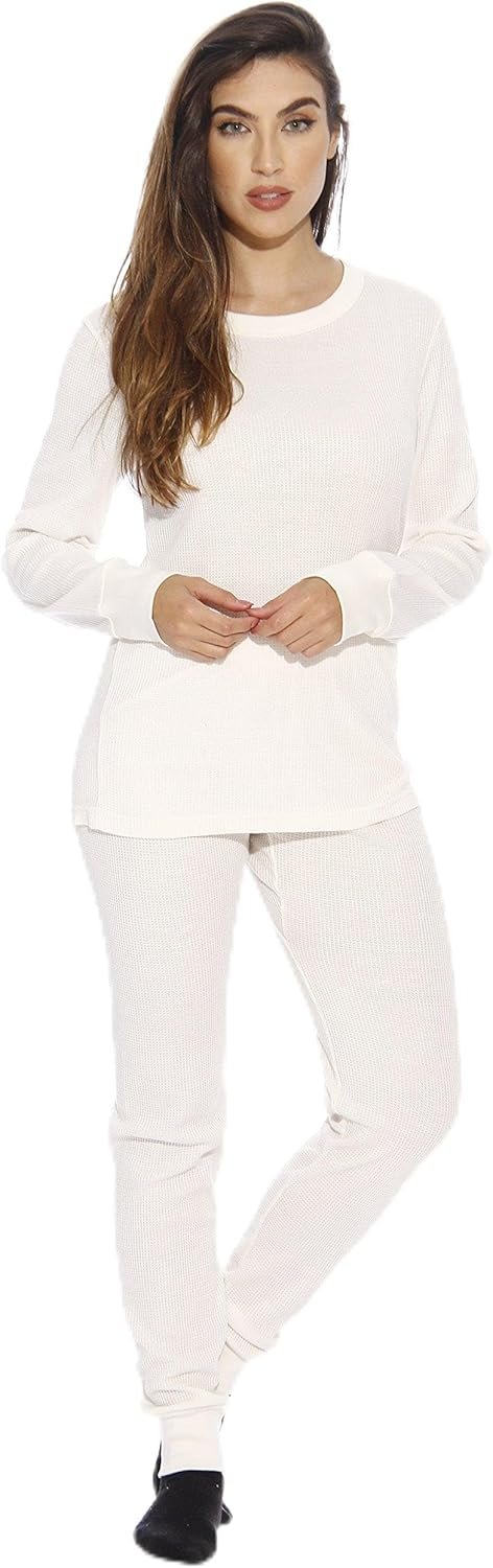 Just Love Women’s Thermal Underwear Pajamas Set