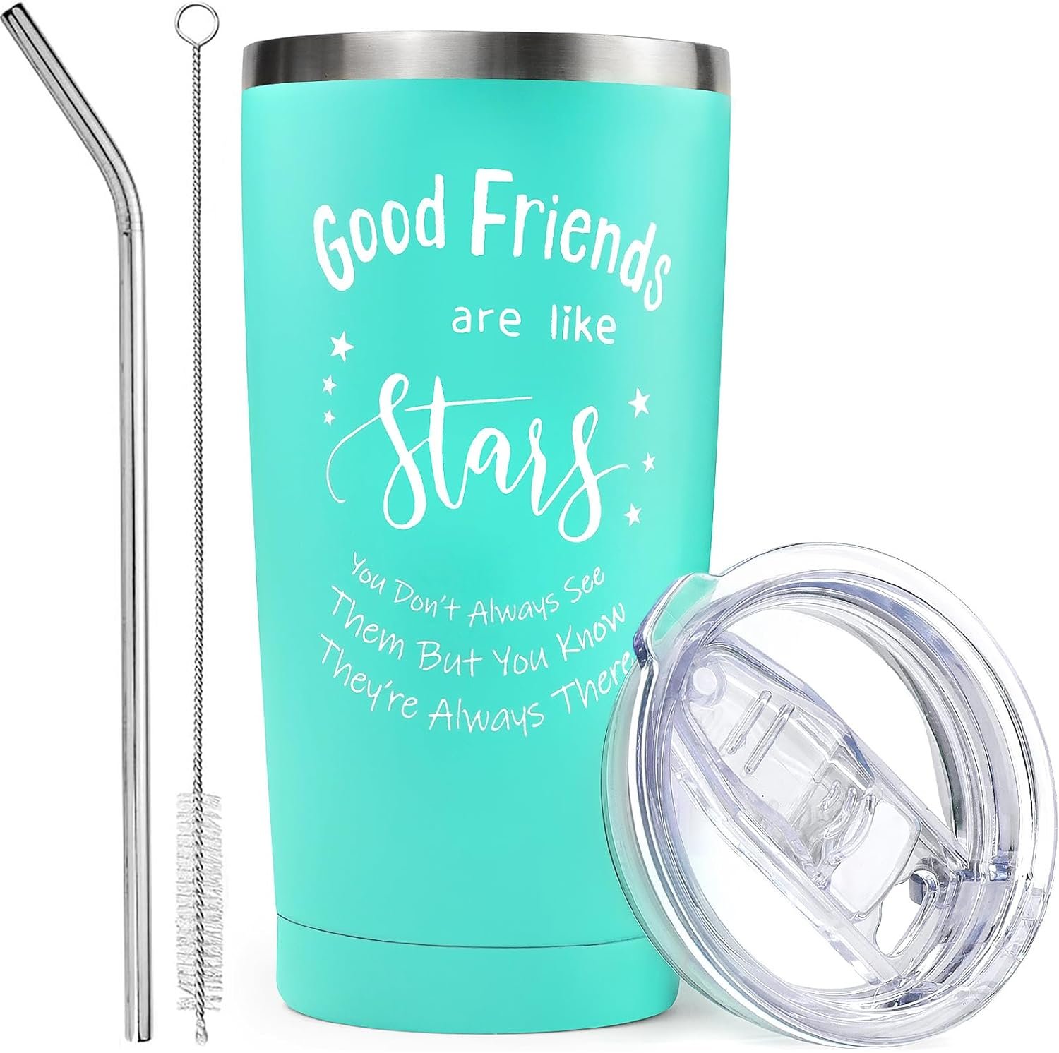 Best Friend Tumbler, Friend Gifts for Women Men – 20oz Insulated Tumbler Cup with Straw and Lid, Best Friend Birthday Gifts for Women Friendship Bestie Gifts for Women Friends Female
