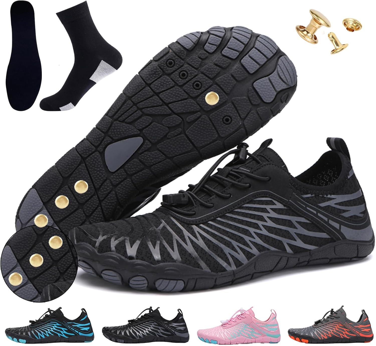 Grounding Shoes for Women with Copper,Barefoot Shoes Womens Grounded Footwear Earthing Grounding Shoe Men,Wide Toe Box Comfortable Breathable for Walking Outdoor Activities