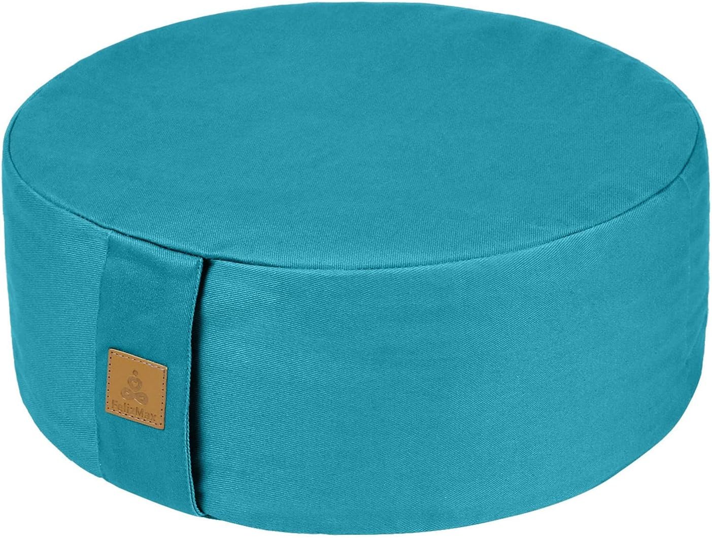 Zafu Buckwheat Meditation Cushion,D=13″/16″ H=5.5″,Round Zabuton Meditation Pillow,Yoga Bolster Kneeling Pillow Premium Yoga Pillow for Sitting on Floor Zippered Cotton Cover