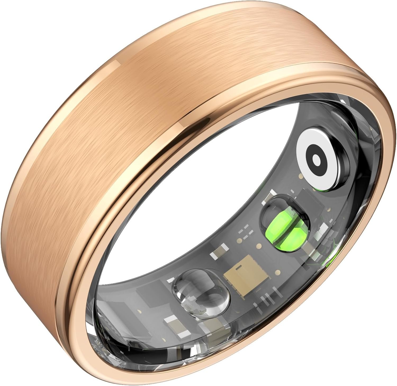 Smart Ring for Women Men,Fitness Ring with 24/7 Activity Tracking,Stress,Sleep Monitoring,No APP Subscription Fees,Compatible with iOS & Android, HarmonyOS Rose Gold, 10#