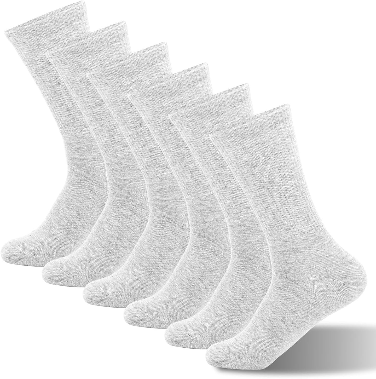 Kodal Copper-Infused Socks Odor Control Moisture-Wicking Breathable Crew All Season Casual/Dress/Work Socks