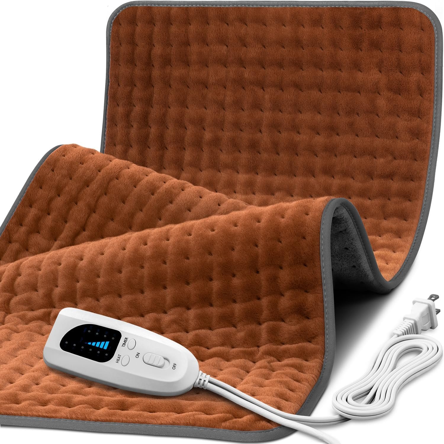 XXXL Heating Pad for Back Pain Relief, Heated Pad for Neck/Shoulders/Legs/Knees/Feet/Cramps, 6 Heat Settings Auto-Off, Heat Pads for Women, Birthday Mothers Day Gifts for Mom Wife Grandma Her, 17″x33″