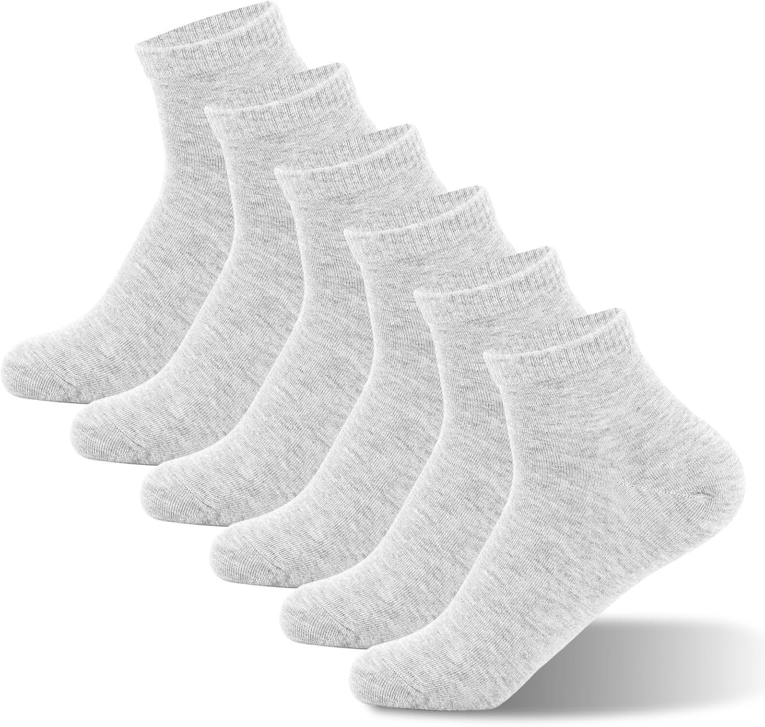 Kodal Copper-Infused Socks for Men Women，Odor Control Ankle/Quarter Socks for Work Casual Everyday Wear 6 Pairs