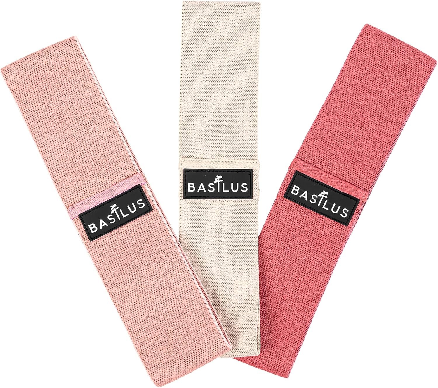 3-Pack Fabric Resistance Bands for Legs & Glutes – Exercise Bands for Workout, Strength Training, Yoga, Pilates & Fitness – Mesh Bag & Exercise Guide Included