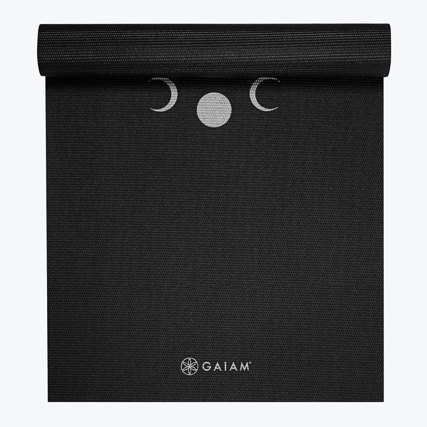 Gaiam Yoga Mat – Premium 6mm Print Extra Thick Non Slip Exercise & Fitness Mat for All Types of Yoga, Pilates & Floor Workouts (68″L x 24″W x 6mm Thick)